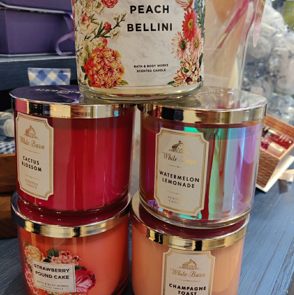 5 bath and body works candles